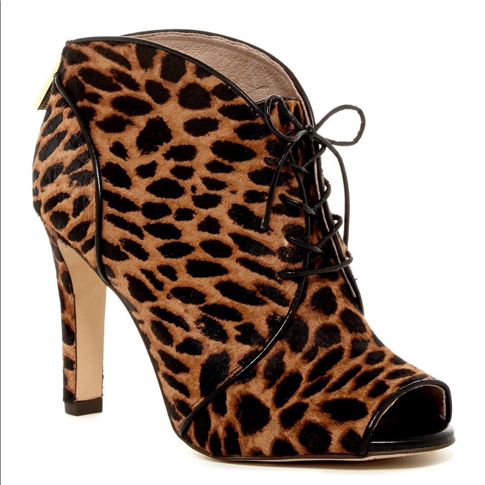 Vince Camuto Leopard Print Booties